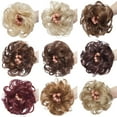 thumbnail image 4 of Messy Extensions de Pain de Cheveux Scrunchies Morceaux de Cheveux Donut Updo Queue de Cheval pour les Femmes, 4 of 6