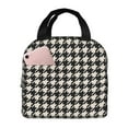 thumbnail image 1 of Easygdp Black and white houndstooth Bolsa Térmica Premium - Tela Oxford Impermeable, Gran Capacidad, Bolsillo Frontal, Unisex para Trabajo, Escuela, Actividades al Aire Libre y Picnics, 1 of 8