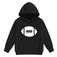 thumbnail image 4 of Tiijoy Toddler Girls Outfits Football Graphic Hoodie and Sweatpants Sweatsuit, Sizes 2-3, 4 of 5