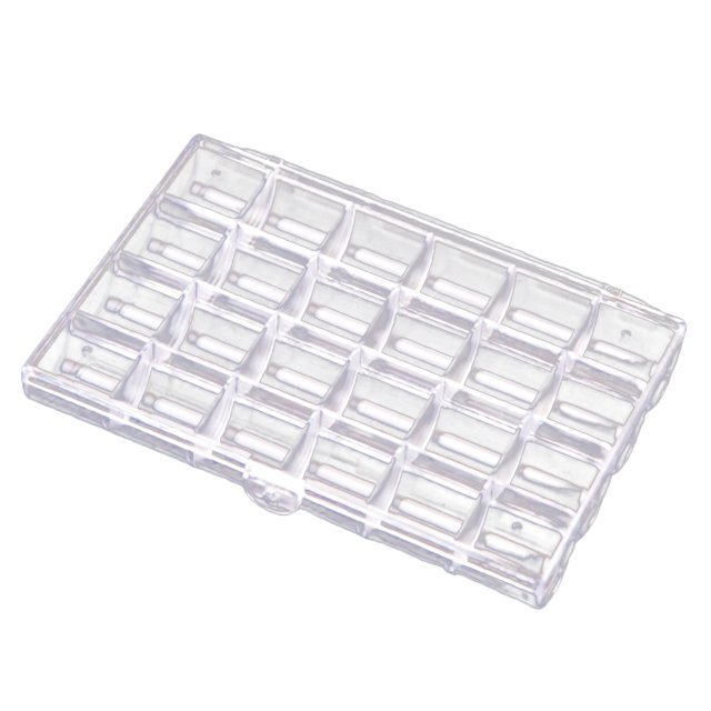Ounissouiy Caja de joyería transparente antiimpacto Bin caso de almacenamiento de larga duración multifuncional para el hogar viaje Almacenamiento y organización del hogar Ounissouiy HA076588-01