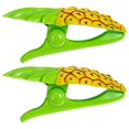 thumbnail image 2 of 2 Pcs Beach Towel Clips Beach Clip Pineapple Shape Clamp Beach Towel Clamps Powerful Quilt Clips Fruit Towel Clip, 2 of 2