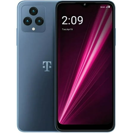 Restored T-Mobile REVVL 6 5G F025G (T-Mobile Unlocked) 64GB Blue (Refurbished)