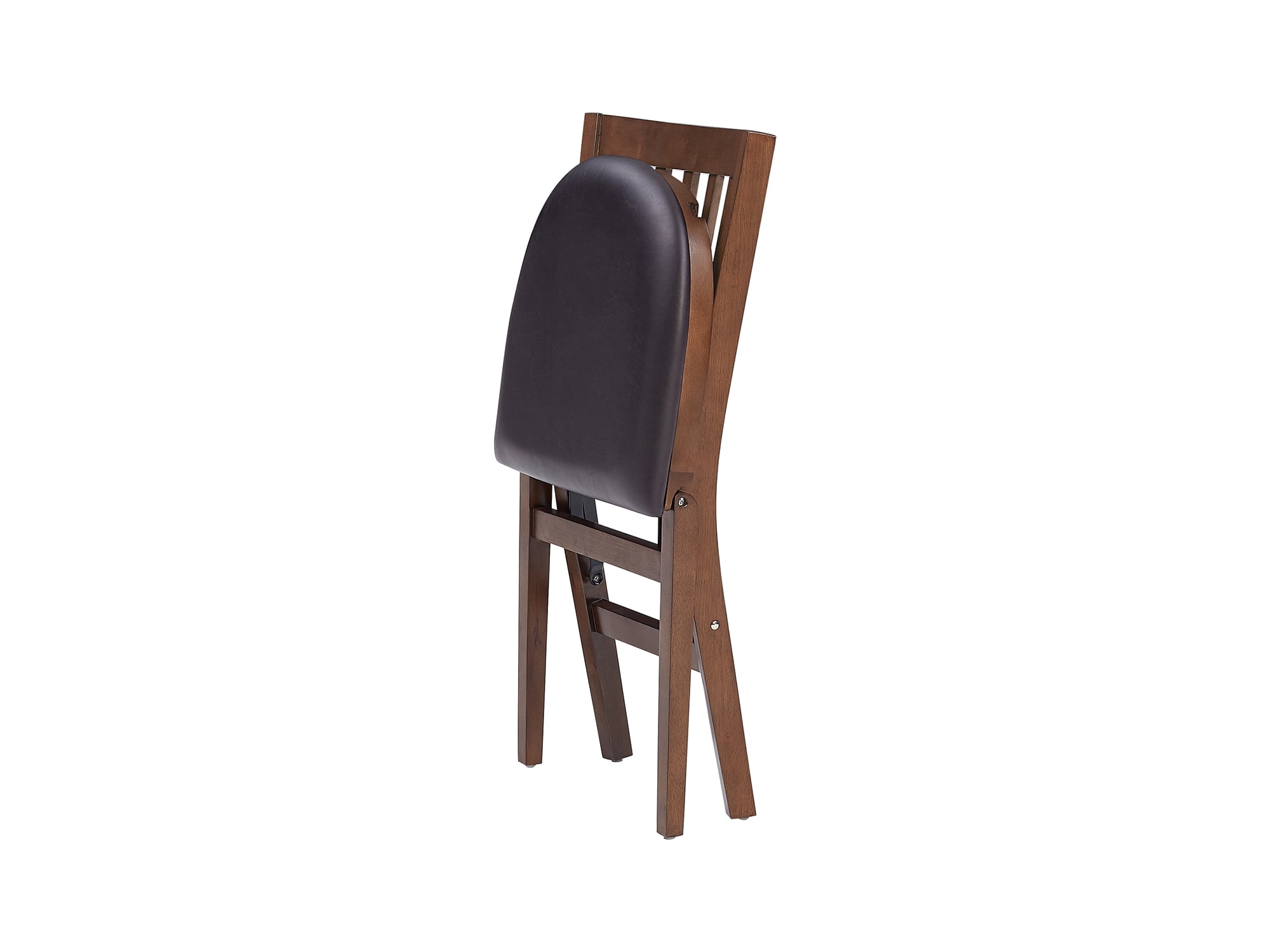Stakmore School House Wood Folding Chair, Walnut, 2 Pack