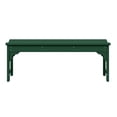 thumbnail image 3 of WestinTrends Malibu 46" length backless Outdoor Garden Bench, Dark Green, 3 of 15