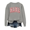 thumbnail image 5 of Valentine's Day Sweatshirt for Women 2026 Love Heart Graphic Pullover Crewneck Long Sleeve Tops Valentines Sweatshirt Grey XXL, 5 of 5