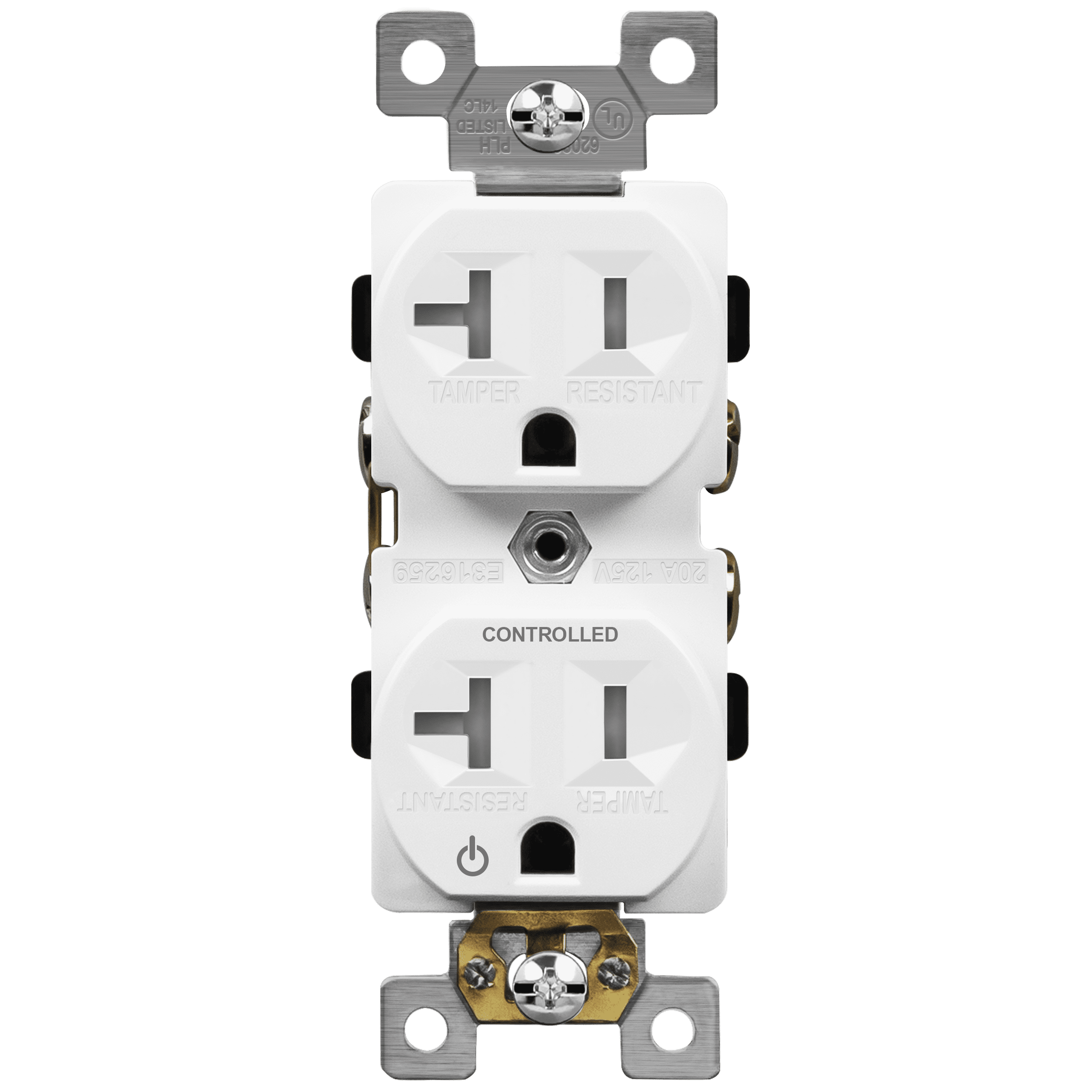 ENERLITES PlugLoad Control Duplex Receptacle Outlet, TamperResistant, Commerical Grade, Self