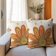 thumbnail image 6 of Summer Pillow Covers 20x20 Inch Hello Sunshine Floral Polka Dots Outdoor Throw Pillows Set of 2 Rustic Farmhouse Seasonal Holiday Pillowcases for Couch Home Decor, 6 of 6