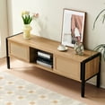 thumbnail image 2 of 54.33" Rattan - Covered TV Cabinet with 16 - Color Lighting / Immersive Experience for Movie Nights, 2 of 6