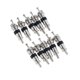 thumbnail image 1 of 10 piezas de vástago de válvula de repuesto para motocicleta, plata + negro Baoblaze Neumático Núcleo del vástago de la válvula del neumático, 1 of 6