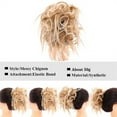 thumbnail image 3 of Wavy Scrunchies Chignon with Elastic Rubber Band Hairpiece for Women Hair Buns Hair Piece Tousled Curly Messy Bun Hair Extension Synthetic, 3 of 7
