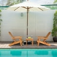 thumbnail image 4 of Gymax 3PCS Eucalyptus Adirondack Chair Set w/ Side Table Outdoor Patio Natural, 4 of 10