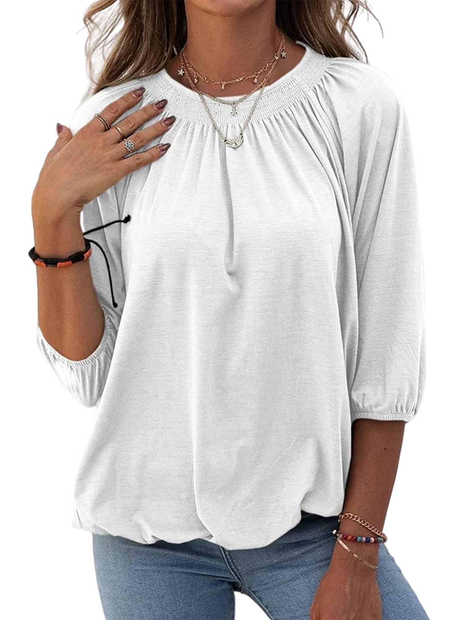 elastic bottom tops for ladies