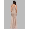 thumbnail image 2 of Vestido de noche de talla grande con escote en V y lentejuelas de sirena, vestido sexy, vestido formal de fiesta de graduación, vestido largo para mujer, 2 of 5