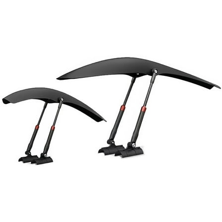 Front Rear Adjustable Extended Lightweight Bicycle Mudguards