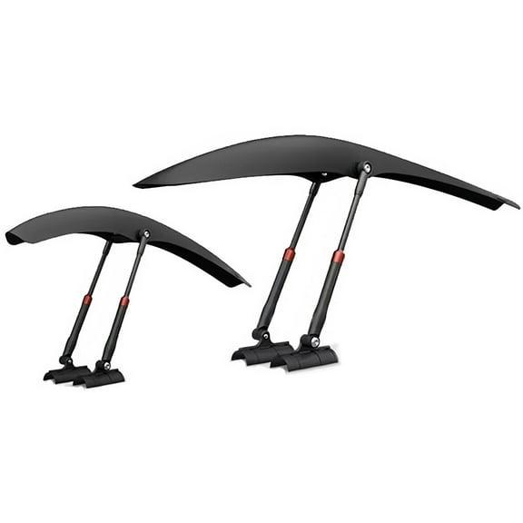 Front Rear Adjustable Extended Lightweight Bicycle Mudguards