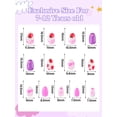 thumbnail image 2 of Funda completa Press on Nails EBANKU Kids, 78 unidades, con pegamento para uñas, 2 of 7