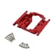 thumbnail image 2 of Base de la caja de cambios de aleación de aluminio 6061, accesorios, piezas de mejora, soporte de caja de cambios para D90 Rojo, 2 of 8