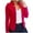 Red, variant on Aoochasliy Womens Blazer Jacket Clearance Solid Color Jacket Long-sleeve Cardigan Coat Outerwear