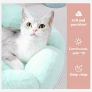 RnemiTe-amo Medium Winter Warm Pet Bed with Soft Cushion, Solid