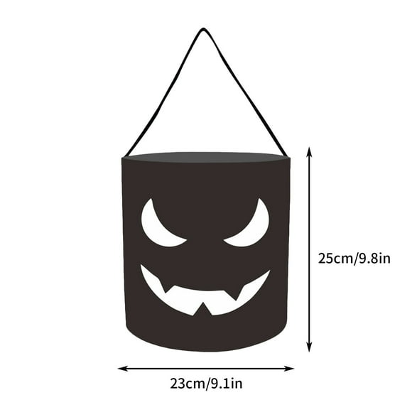 bbymog Home Organization Glowing Halloween Candy Bag Portable Led Pumpkin Light Emitting Tube Halloween Sugar Bag Storage Bag