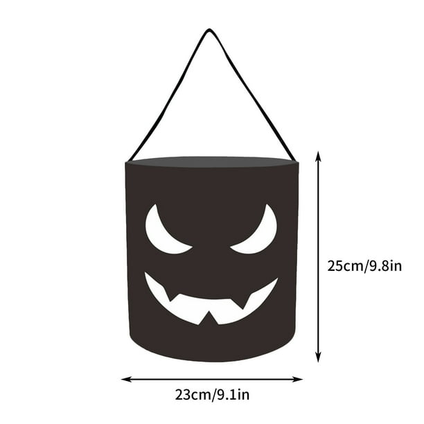 Bolsa Luminosa para Dulces de Halloween, Luz Led Portátil de Calabaza, Tela Transpirable, Sin Olor, a Prueba de Pollillas, Fácil de Guardar, Ideal para Fiestas, Ideal para Artículos Pequeños, Tamaño