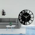 thumbnail image 2 of Modelo De Estatua De Cámara De Resina Y Reloj De Pared De Acrílico, Accesorio Decorativo único Para Gabinetes, Amigos, Bares, Hoteles, Oficinas, Hogares Y Baños., 2 of 8