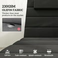 thumbnail image 3 of ZYPPPA  Outdoor Lounge Chair Cushion Set of 2, 80" x 26" UPF50+ 230gsm Olefin and 25D High-Density Foam, Foldable Patio Chaise Lounge Cushion Set, Fade Resistant for Lawn Pool, Black, 3 of 8