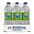 Ice Mountain Sparkling Water, Zesty Lime, 33.8 oz. Bottles (Pack of 12