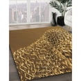thumbnail image 2 of Ahgly Company Indoor Rectangle Patterned Dark Bronze Brown Area Rugs, 4' x 6', 2 of 6