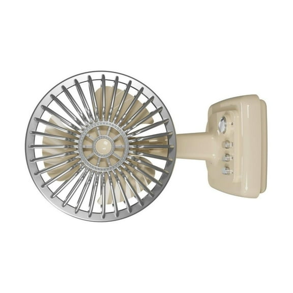 Yammee Retro Metal Fan USB Power 3 Speed Setting Vintage Style Desktop Cooling