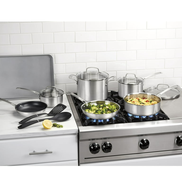 Cuisinart Advantage Pro Premium Stainless-Steel Cookware 13-Piece Set, 92-13, Size: Assorted