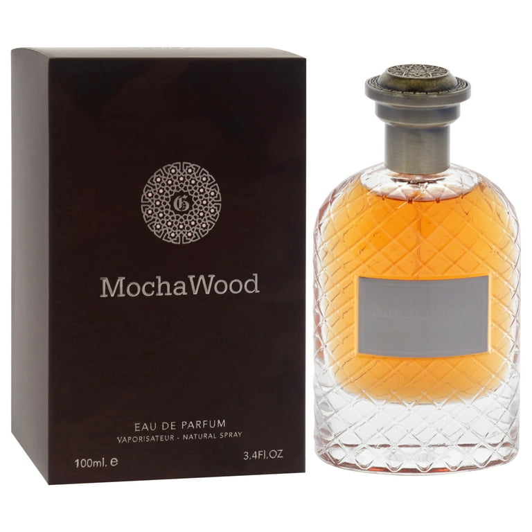 Fragrance World Mocha Wood Perfume, Amber Spicy Scent, 3.4 oz EDP