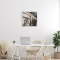 thumbnail image 2 of Stupell Industries Grand Central Cat Glamour Fashion Painting White Framed Art Print Wall Art, 24 x 24, 2 of 8