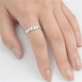 thumbnail image 4 of Love Word Script Stackable Purity Ring .925 Sterling Silver Band Jewelry Female Male Unisex Size 5, 4 of 4