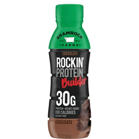 Shamrock Farms Lactose Free, Rockin' Protein Builder Chocolate, 12 fl. oz. Bottle