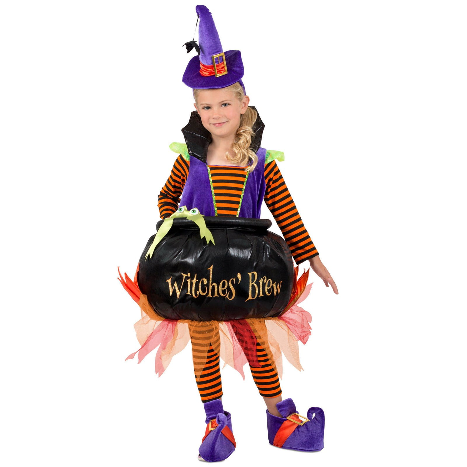 Girls Cauldron Witch Costume