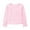Pink, variant on Girls Long Sleeve Green Tops Casual Loose Fit Round Neck Hollow Out Blouse Tee Shirt For St. Patrick's Day Festive,Size:10-12 Years