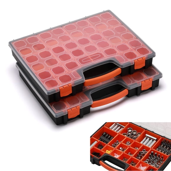 Caja de herramientas AIRTOON multiusos con 22 compartimentos de basura x2