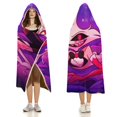 thumbnail image 3 of Hazbin Hotel Angel Dust Hooded Blanket Soft Warm Cloak Wearable Blanket Hoodie For Kids Adult Cozy Flannel Fleece Bedding Throw Hooded Blanket, 3 of 7