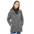 thumbnail image 3 of 2024 New Cotton Coat Women's Spring Autumn Jacket Zipper Loose Drawstring Windbreaker, 3 of 6
