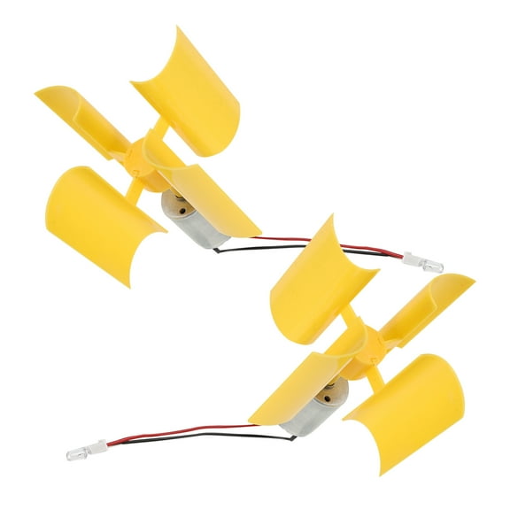 2 Pcs Wind Turbines Small Generator Portable Generator Tools Mini Generator Portable Miniature Wind Generator