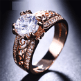thumbnail image 2 of HeartsAndYou 2ct Round Cut Moissanite Engagement Ring for Women 18k Rose Gold over Silver Vintage Inspired Filigree, 2 of 9