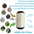thumbnail image 5 of HQRP 7080595 Air Filter Replacement for Polaris Sportsman 400 500 550 570 600 700 800 850 Scrambler Magnum ATV Parts, 5 of 7