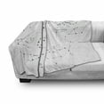 thumbnail image 3 of Constellation Soft Flannel Fleece Blanket, Astronomic Theme Group Stars Names Classical Scientific Composition, Cozy Plush for Indoor and Outdoor Use, 70" x 90", Charcoal Grey White, by Ambesonne, 3 of 6