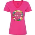 thumbnail image 3 of Inktastic Happy Mother's Day- flowers Women's V-Neck T-Shirt, 3 of 5
