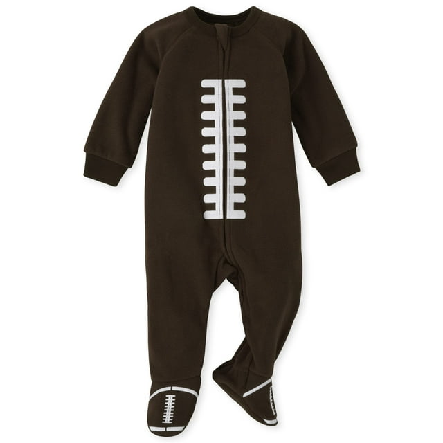 Pijama de fútbol con cremallera para bebés de 6 a 9 meses de The Children's Place