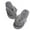 Gray, variant on Lolmot Women Autumn/Winter Furry Indoor Floor Slippers Fashion House Slippers Faux Fur Warm Shoes Plush Furry Open Toe Slide Slipper Flip-Flops