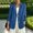 Blue, variant on Cotton Linen Blazer for Women Business Casual Lightweight Lapel Suit Jacket long Sleeve Work Office Relaxed Fit Everyday Coat Gold M
