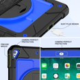 thumbnail image 4 of SUPNICE iPad 6th/5th Generation Case, iPad Air 2 Case, iPad 9.7 Case 2018/2017,iPad 9.7 Pro Case,Shockproof [360 Rotating Stand][Hand Strap][Pencil Holder] Case, Deep Blue, 4 of 9
