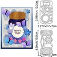 thumbnail image 3 of 2Pcs Vintage Jar Cutting Dies Retro Jar Stencils Decorative Bottle Embossing Stencils for Festival Scrapbooking Photo Album Greeting Card Making 0.8mm Thick, 3 of 9